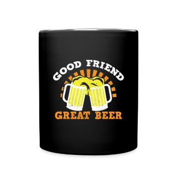 Beer Beer Drinker Party Pub Alcohol - Full Colour Mug - black - Front