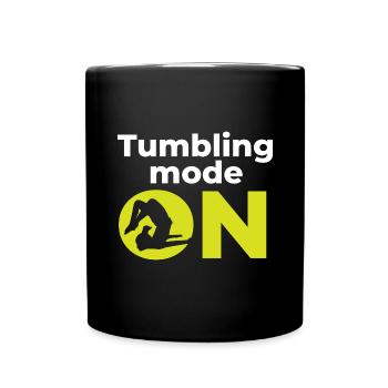 Gymnastik Turnen Barren Trampolin Ringe Turner - Tasse einfarbig - Schwarz - Vorne