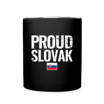 Proud Slovak Slovakia Slovak flag Slovak - Full Colour Mug - black - Front