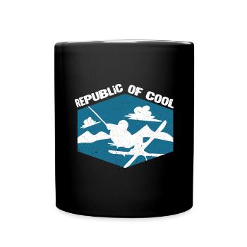 Ski Sking Snowboard Sports d’hiver Skieurs - Mug uni - noir - Devant