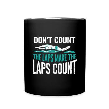 Nageurs Natation 50 mètres brasse - Mug uni - noir - Devant