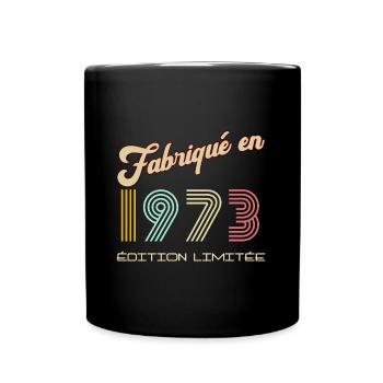 Anniversaire Fabriqué en 1973 Vintage - Mug uni - noir - Devant