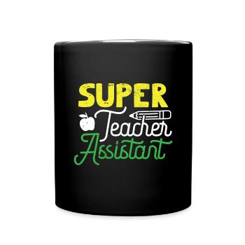 Lehrer Lehrerin Grundschullehrer Schule Lehramt - Tasse einfarbig - Schwarz - Vorne
