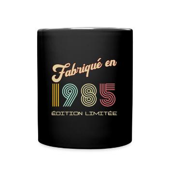 Anniversaire Fabriqué en 1985 vintage - Mug uni - noir - Devant