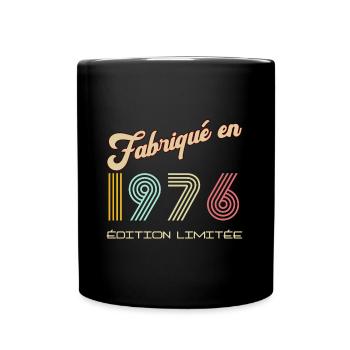Anniversaire Homme Fabriqué en 1976 vintage - Mug uni - noir - Devant