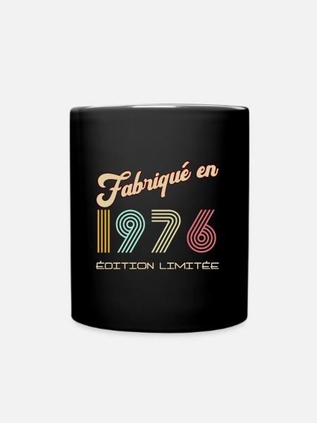 Anniversaire Homme Fabriqué en 1976 vintage - Mug uni - noir