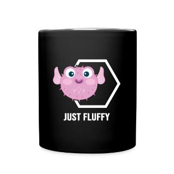 Aquarium fish aquarist "fluffy-fish" puffer fish - Full Colour Mug - black - Front