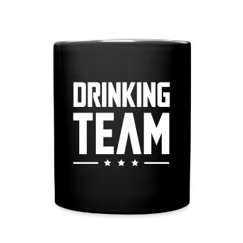 Drinking Team - Full Colour Mug - black - Front