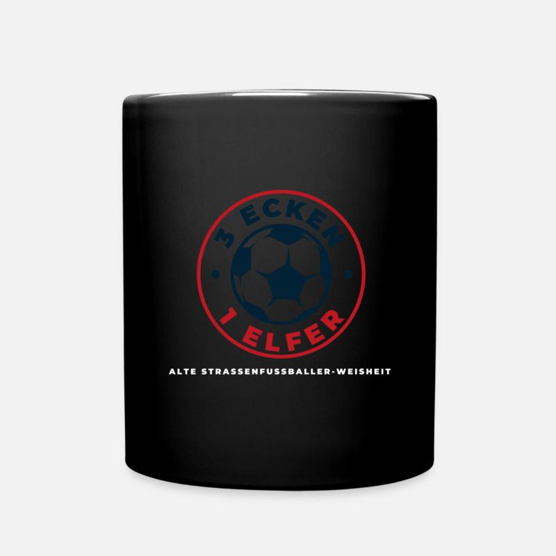 3 ecken 1 elfer - Tasse einfarbig - Schwarz