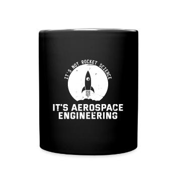 Aerospace Engineer Witz - Full Colour Mug - black - Front