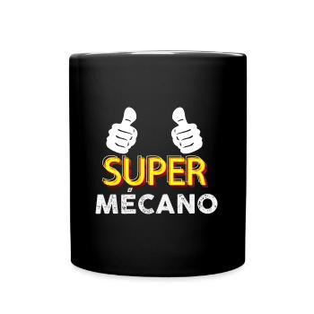 Super Mechaniker Gift Man Mechanical Auto Motorrad - Tasse einfarbig - Schwarz - Vorne