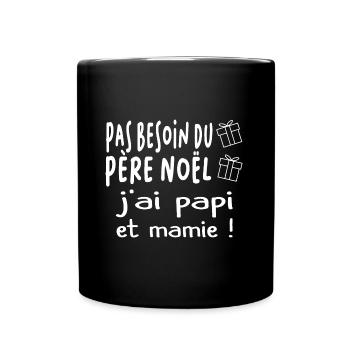 Cadeau enfant humour noël - Mug uni - noir - Devant