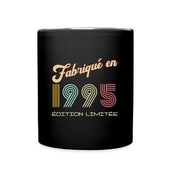 Fabriqué en 1995 Anniversaire Homme vintage - Mug uni - noir - Devant