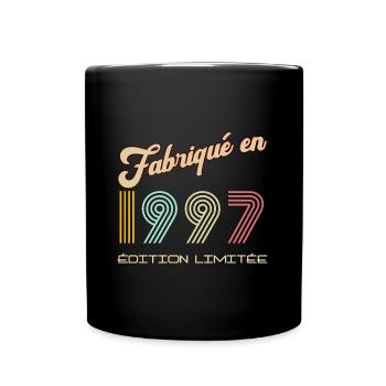 Fabriqué en 1997 vintage Homme Anniversaire - Mug uni - noir - Devant