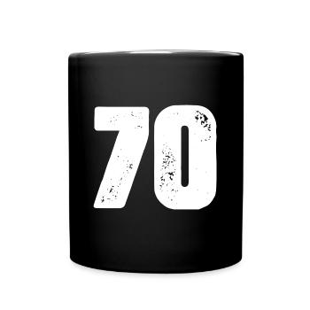 70 Number jersey - Full Colour Mug - black - Front