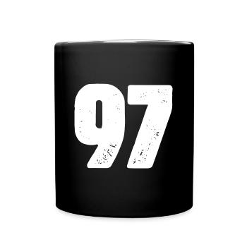 97 Number jersey - Full Colour Mug - black - Front