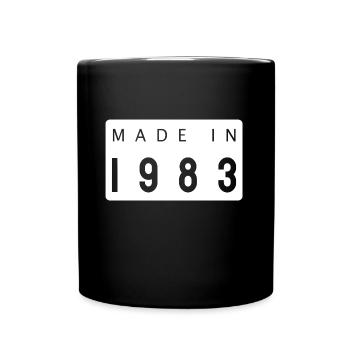 Fait en 1983 Année du cadeau de naissance - Mug uni - noir - Devant
