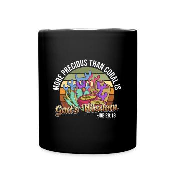 Korallenriffe, Evolution, Gott, Glaube, Bibel, - Tasse einfarbig - Schwarz - Vorne