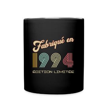 Anniversaire homme né en 1994 Edition Limitée - Mug uni - noir - Devant