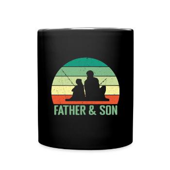 Fête des pères Papa Papa Meilleur Papa - Mug uni - noir - Devant