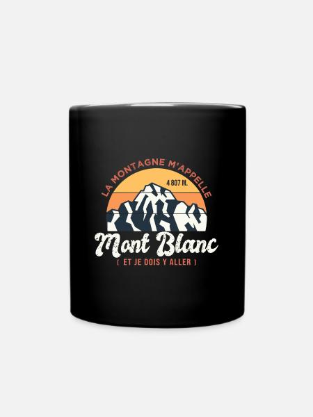Mont Blanc Montagne m appelle Alpinisme Randonnée - Mug uni - noir