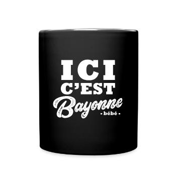 Bayonne bayonne bayonnais - Mug uni - noir - Devant