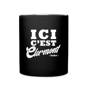 Clermont clermont clermontois sport - Mug uni - noir - Devant
