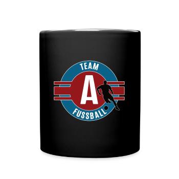 Fussball Team Mannschaft Spieler Fussballer Spiel - Tasse einfarbig - Schwarz - Vorne