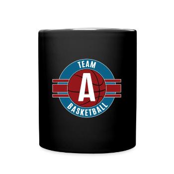 Basketball Team A Mannschaft Spieler Basketballer - Tasse einfarbig - Schwarz - Vorne