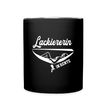 Lackiererin in Rente Ruhestand Malerin Rentnerin - Tasse einfarbig - Schwarz - Vorne