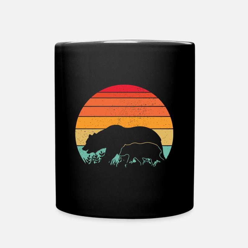 PAPA OURS MAMAN OURS - Mug uni - noir