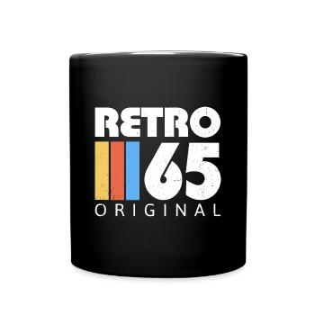 1965 Birthday Born In 1965 Retro Vintage - Full Colour Mug - black - Front