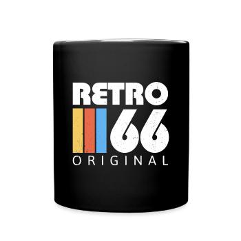 Né en 1966 1966 cadeau d’anniversaire vintage - Mug uni - noir - Devant