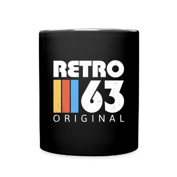 1963 Anniversaire Né En 1963 Rétro Vintage - Mug uni - noir - Devant