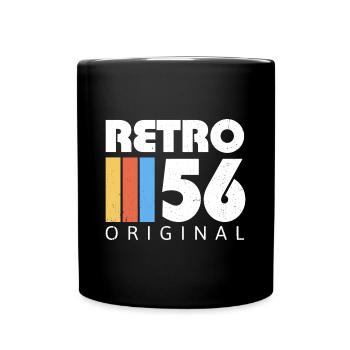 1956 Anniversaire Né En 1956 Rétro Vintage - Mug uni - noir - Devant