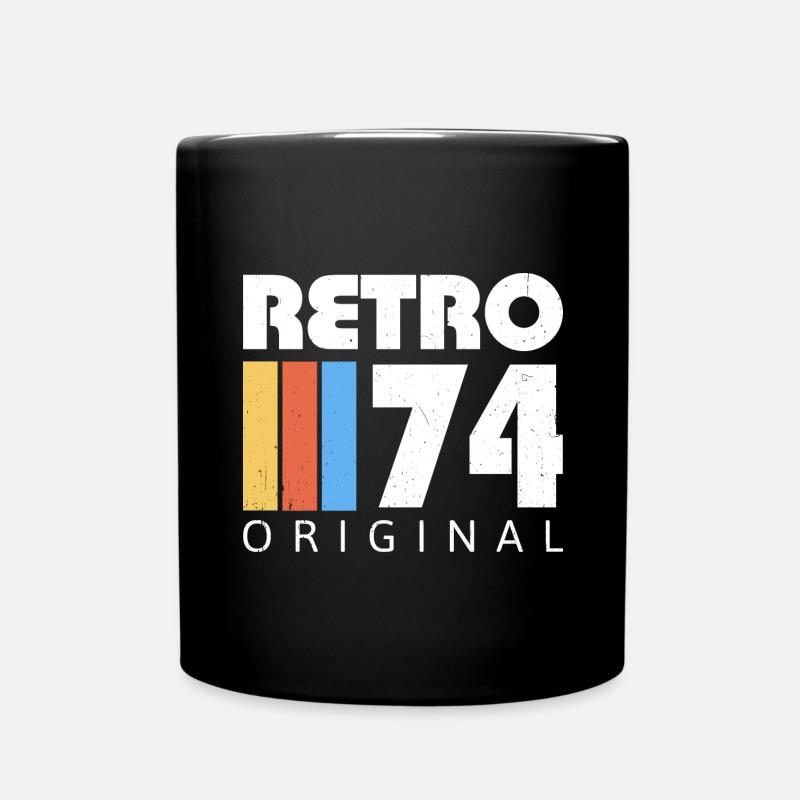 1974 Anniversaire Né En 1974 Rétro Vintage - Mug uni - noir
