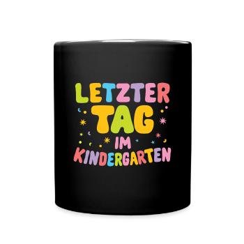 Kita Abgänger Abschluss Kindergartenkind Schulkind - Tasse einfarbig - Schwarz - Vorne
