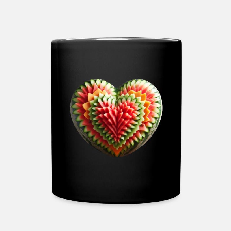 Un cœur de melon - Mug uni - noir