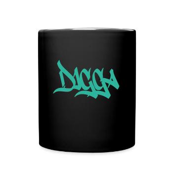 Digga - Tasse einfarbig - Schwarz - Vorne
