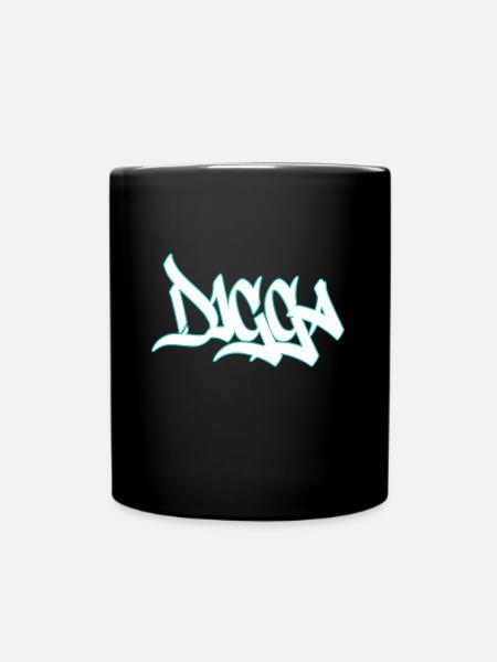 Digga - Tasse einfarbig - Schwarz