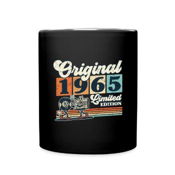 60th Birthday 60 Years Born 1965 Man Woman - Full Colour Mug - black - Front