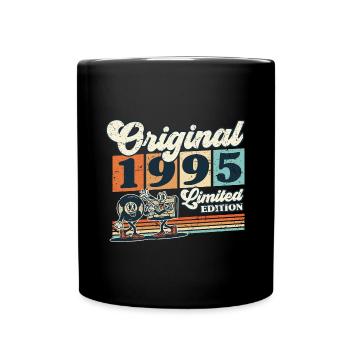 30th Birthday 30 Years Born 1995 Man Woman - Full Colour Mug - black - Front