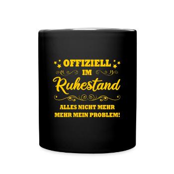 La retraite n’est plus mon problème Prévoyance - Mug uni - noir - Devant