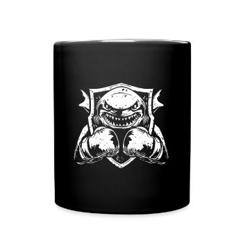 Shark Boxer Boxing MMA - Full Colour Mug - black - Front