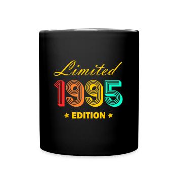 1995 Jahrgang 30.Geburtstag Geschenk geboren 1995 - Tasse einfarbig - Schwarz - Vorne