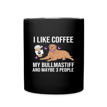 Bullmastiff - Mug uni - noir - Devant