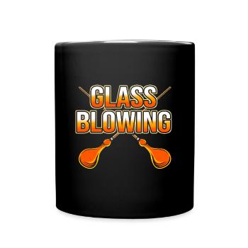 Glassblowing Glass - Full Colour Mug - black - Front