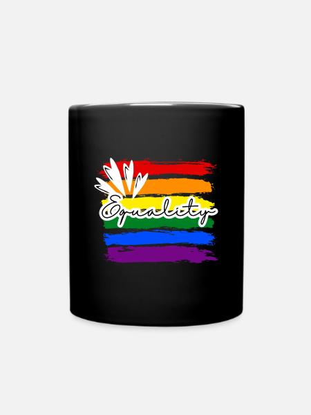 Equality Rainbow Merch PRIDE 2025 - Tasse einfarbig - Schwarz