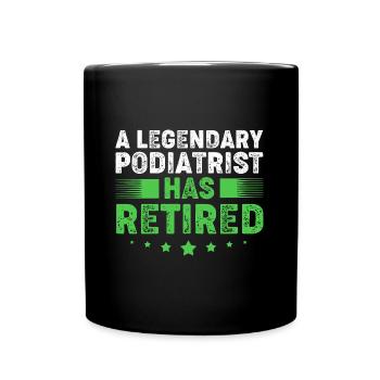 Podiatrist Foot Care Podiatry Pedicure - Full Colour Mug - black - Front