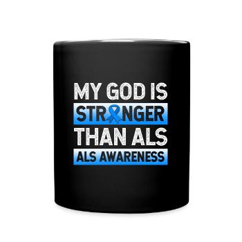 ALS Nervenkrankheit - Tasse einfarbig - Schwarz - Vorne